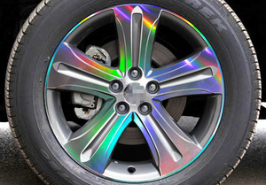 适用丰田汉兰达专用改装装饰轮毂贴纸个性轮胎遮划痕遮轮圈车贴纸