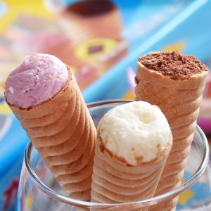 日本进口零食固力果甜筒脆皮glico格力高雪糕蛋筒冰淇淋夹心饼干
