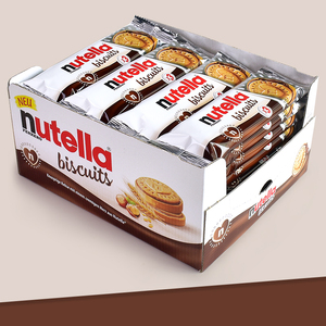 nutella费列罗能多益榛子酱新年巧克力爱心夹心饼干盒装年货零食