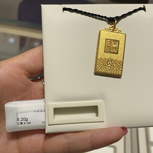 周大福黄金项链男士