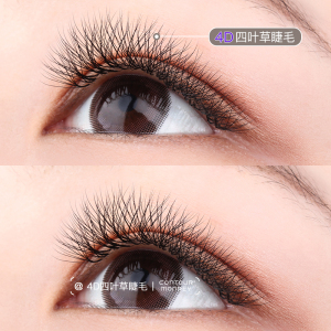 80申秀眼睫毛工厂淘宝大花四叶草睫毛bcd 翘混合0.