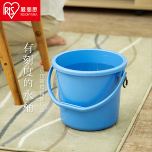 爱丽思家用手提洗拖把塑料圆水桶有刻度加厚耐用储水浇花清洁收纳