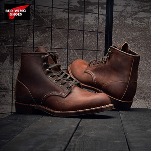 荣辱不惊red wing redwing rw3343红翼 圆头款 疯马皮 工装靴现货