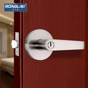 荣力斯三杆式执手锁锌合金球形锁卫生间门球锁房门锁塑钢门锁室内