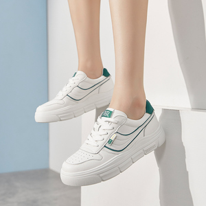 香香莉小白鞋女2022新款秋平底单鞋厚底潮ins百搭配裙子板鞋子女