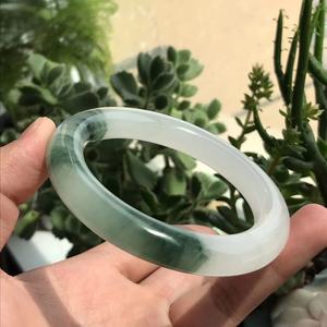 新疆鑫尘玉器金丝玉天山翠雪翠冰翠玉手镯冰种链接女款玉镯子优质