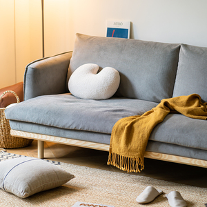 二黑木作 余温沙发 北欧日式客厅布艺现代简约小户型可拆洗沙发