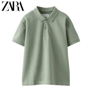 ZARA 24春季新品 童装男童 素色马球POLO衫 1887660 527