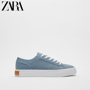 zara春季新品 男鞋 蓝色撞色橡胶底舒适运动鞋板鞋 2209920 009