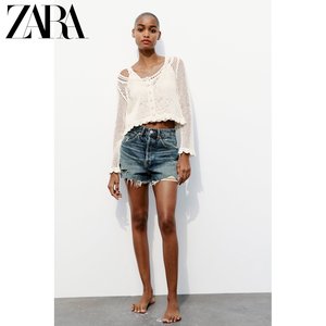 ZARA24夏季新品 女装 浪漫风格针织外套 3991039 712