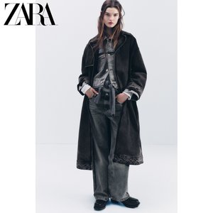 ZARA24春季新品 TRF 女装 牛仔布风衣外套 6688259 800