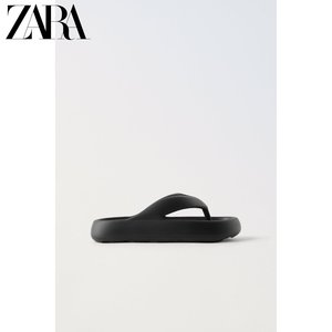 ZARA24夏季新品 儿童鞋女童 夹趾橡胶厚鞋底凉鞋拖鞋 2706330 800