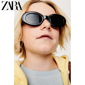 ZARA 24春季新品 童装 椭圆形塑料镜框太阳眼镜 0475649 800
