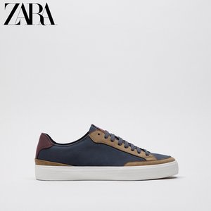 zara春季新品 男鞋 拼色拼接橡胶底休闲运动鞋板鞋 2272821 202