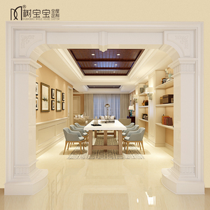 欧式造型垭口套门套罗马柱客厅阳台装饰包边实木复合双包门洞定制