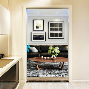 飘窗定制阳台垭口门框包边保护套实木复合线条入户门套单双包窗套