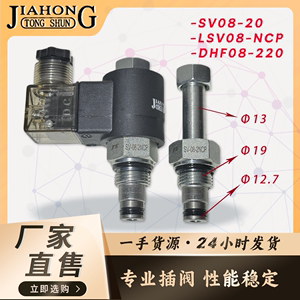 液压螺纹插装电磁阀二位二通常闭保压泄压阀SV08-20NCP/DHF08-220