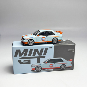 minigt 1:64#314 宝马bmw m3 e30 gulf美版海湾石油 合金汽车模型