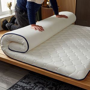 乳胶床垫10cm厚日式榻榻米可折叠打地铺软垫超软家用不塌陷垫子