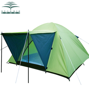 EUSEBIO户外 3-4人双层防雨野外露营帐篷 休闲活动帐 家庭帐蓬