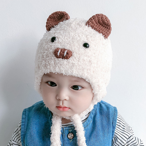 婴儿小猪帽子