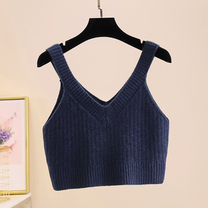 毛线吊带背心女针织外搭秋冬