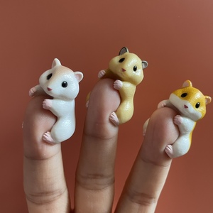 正版散货epoch扭蛋 哈姆太郎 嗑瓜子/吃瓜子的仓鼠手指仓鼠摆件