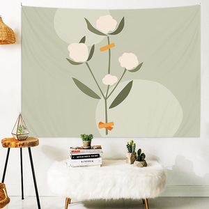 ins网红简约抽象背景布卧室宿舍出租屋墙上挂毯北欧风墙面装饰布