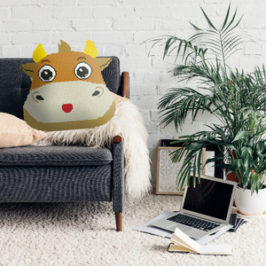 十字绣抱枕卡通动物可爱