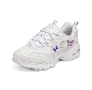 skechers斯凯奇女鞋22新款蝴蝶刺绣休闲熊猫鞋老爹鞋小白鞋运动鞋