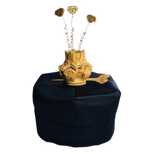 00zhangtianshishijia淘宝道家用品道教法器 道士头冠莲花冠 三清冠