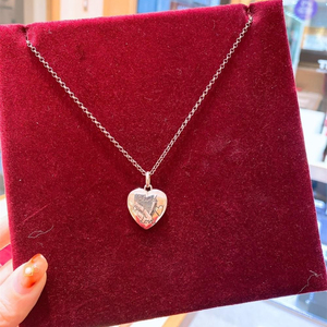 21新款代购gucci古奇古驰项链纯银情侣爱心型bing for love爱无畏