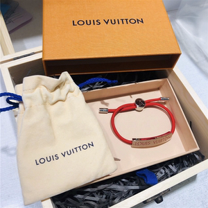 正品代购 lv手绳手镯手链情侣皮绳老花手链老花路易威登男女同款