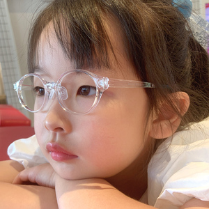 4-8岁儿童眼镜硅胶鼻托EMS软腿近视远视高散弱视斜贝壳视离焦镜片