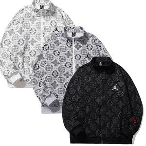 clot丝绸开衫拉链夹克陈冠希edc联名中国风满印龙图腾男女外套 潮