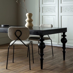 法式中古风实木餐桌家用复古餐厅桌子长方形岛台美式简约原木长桌