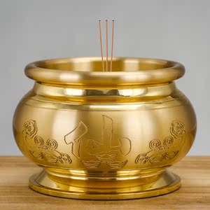 香炉纯铜室内仙家香炉道家用品大全道教保家仙烧香炉家用线香炉