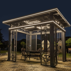 凉亭户外铝合金庭院花园休闲中式亭子民宿度假村设计师别墅阳光房