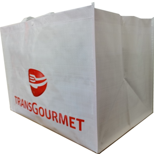 三个加厚编织布购物袋买菜袋大容量收纳袋环保袋折叠帆布袋礼品袋