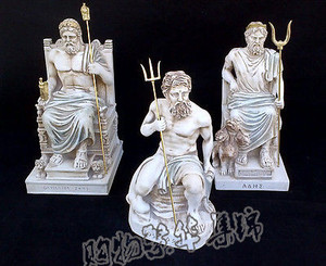 美国代购hestia摆件雕塑雕像赫斯提工艺品波塞冬宙斯哈迪斯