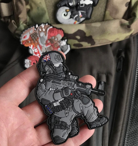 正品现货德国tacopsgear英国sas特种部队魔术贴臂章pvc章贴章胶章