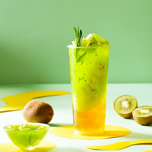 欧本冷冻奇异果浓缩果汁果粒浆商用奶茶烘焙店专用饮品水果茶原料