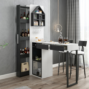 吧台桌家用酒柜 现代简约吧台隔断柜酒吧柜客厅餐厅玄关柜高脚桌
