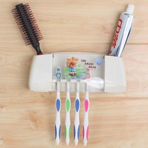 2104创意多用牙刷盒 浴室防尘收纳具贴墙牙刷架牙具盒座洗漱套