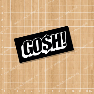 中国有嘻哈gai爷同款gosh logo 潮流 旅行箱笔记本冰箱贴纸 150