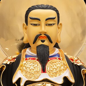 台湾鎏金纯铜真武大帝帝君玄天上帝北帝武当山玄武大帝神像铜像
