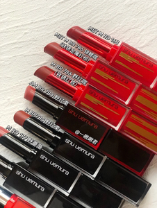 新款限定 植村秀小黑方小红方唇膏口红mrd163 786