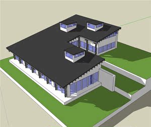山语间住宅cad su模型 张永和大师作品 平面 立剖面 现货秒发