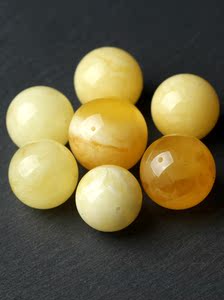 天然蜜蜡顶珠20大圆珠单珠子散珠琥珀手串配珠单个妖孽花单颗配饰