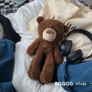 韩国ins风可爱毛绒小熊玩偶公仔睡觉哄睡安抚娃娃生日礼物玩具女